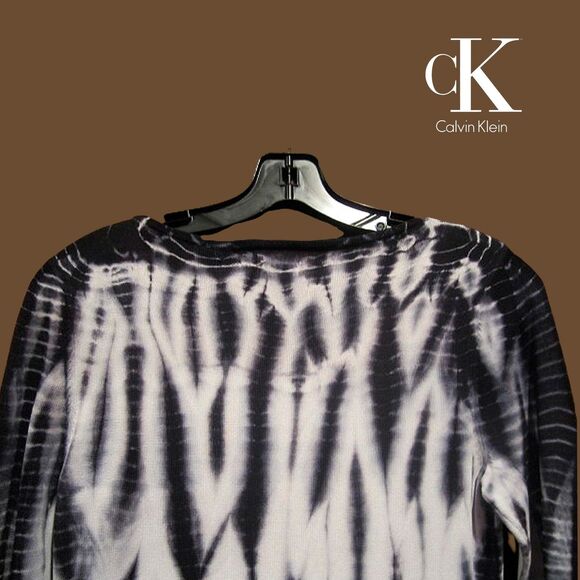 Calvin Klein NEW Glam Tie Dye Bodycon Knit Mini Dress S - Picture 10 of 11